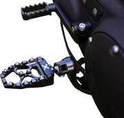 Burly Brand MX Evolution Pegs for 1997-2022 Harley-Davidson Foot Pegs Black Square Aluminium Pair