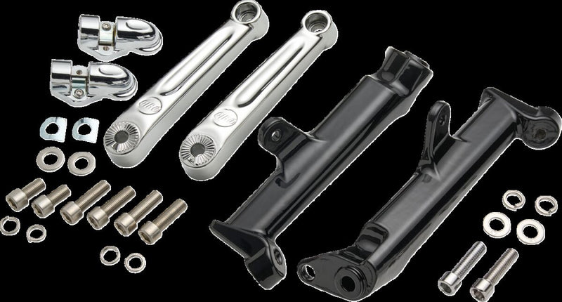 Ciro Frame Mounted Adjustable Highway Peg Mount for 2009-2026 Harley-Davidson Mount Kit Chrome Silver Left Right Cruise Peg