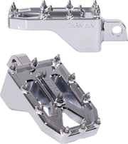 Thrashin Supply Co. Aggressor Foot Pegs for 1972-2025 Harley-Davidson Chrome Silver Rear 6061 Billet Aluminium Stainless Steel Pair #TSC-2022-3-D