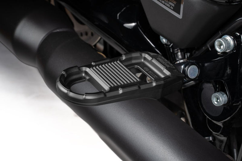 Drag Specialties ADJUSTABLE FOOTPEGS Foot Pegs Black Left Right Folding Aluminium Pair