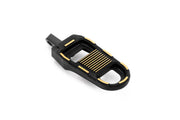 Drag Specialties ADJUSTABLE FOOTPEGS Foot Pegs Gold Black Left Right Folding Aluminium Pair #RGK2-B003-BDG