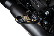 Drag Specialties ADJUSTABLE FOOTPEGS Foot Pegs Gold Black Left Right Folding Aluminium Pair