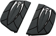 Kuryakyn Zombie Inserts For Harley-Davidson D-Shaped Passenger Boards In Black #KUR4572