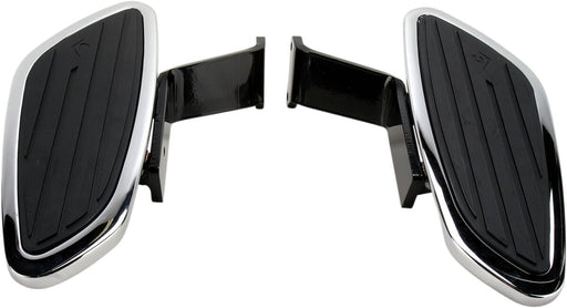 Cobra Swept Floorboard Kit Black Chrome Rubber Steel