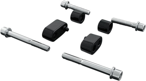 Kuryakyn Driver Floorboard Spacers For Harley-Davidson 2009-2023 Touring Models In Gloss Black