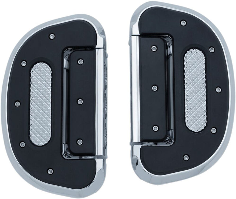 Kuryakyn Heavy Industry Folding Floorboards In Chrome #KUR7045