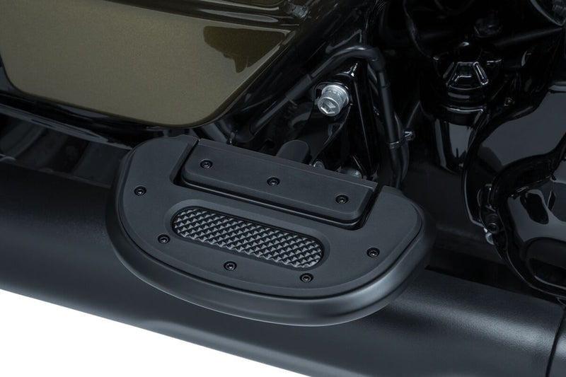 Kuryakyn Heavy Industry Folding Floorboards In Satin Black #KUR7046