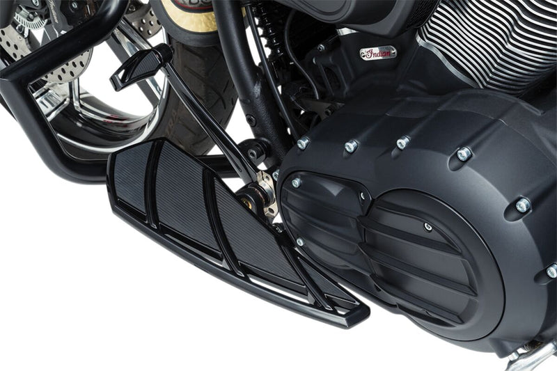 Kuryakyn Phantom Driver Floorboards In Gloss Black For Indian Motorcycles
