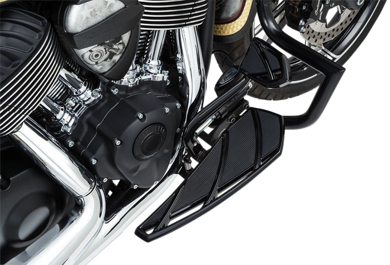 Kuryakyn Phantom Driver Floorboards In Gloss Black For Indian Motorcycles