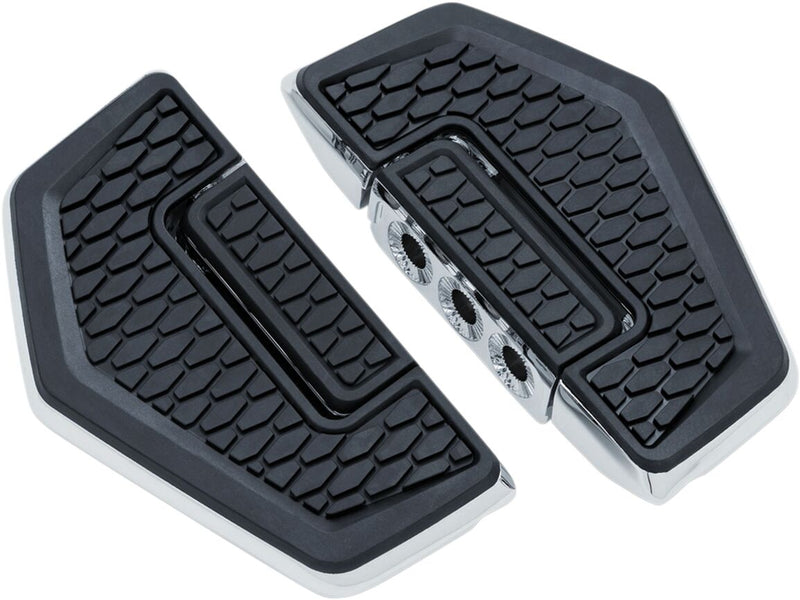 Kuryakyn Hex Folding Floorboards in Chrome
