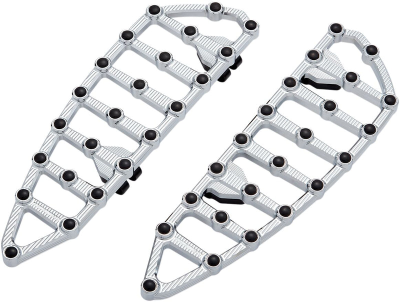 Arlen Ness Chrome MX Driver Floorboards for Various Various Harley-Davidson Motorcycles (See Fitment List) #06-890