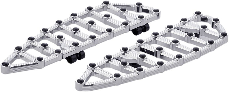 Arlen Ness Chrome MX Driver Floorboards for Various Various Harley-Davidson Motorcycles (See Fitment List) #06-890