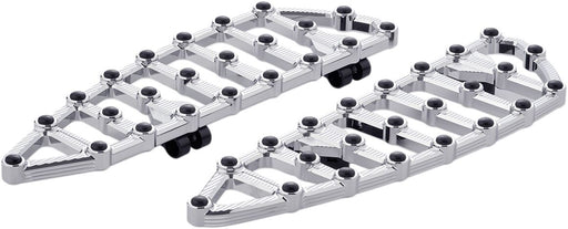 Arlen Ness Chrome MX Driver Floorboards for Various Various Harley-Davidson Motorcycles (See Fitment List)