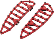 Arlen Ness Red MX Driver Floorboards for Various Various Harley-Davidson Motorcycles (See Fitment List) #06-893