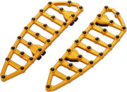 Arlen Ness Gold MX Driver Floorboards for Various Various Harley-Davidson Motorcycles (See Fitment List) #06-894