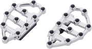Arlen Ness Chrome MX Passenger Floorboards for Various Various Harley-Davidson Motorcycles (See Fitment List) #06-895