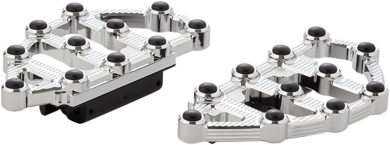 Arlen Ness Chrome MX Passenger Floorboards for Various Various Harley-Davidson Motorcycles (See Fitment List) #06-895