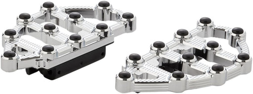Arlen Ness Chrome MX Passenger Floorboards for Various Various Harley-Davidson Motorcycles (See Fitment List)