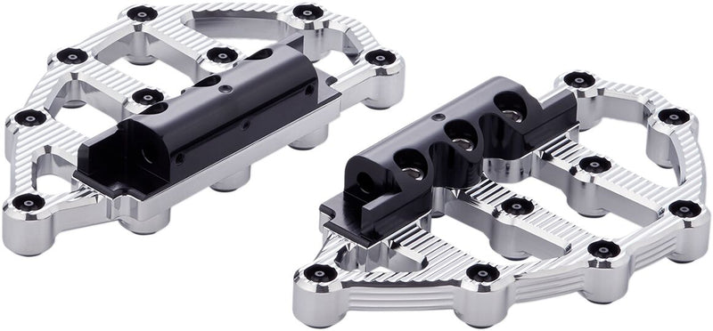 Arlen Ness Chrome MX Passenger Floorboards for Various Various Harley-Davidson Motorcycles (See Fitment List)