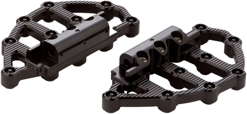 Arlen Ness Black MX Passenger Floorboards for Various Various Harley-Davidson Motorcycles (See Fitment List) #06-896