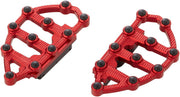 Arlen Ness Red MX Passenger Floorboards for Various Various Harley-Davidson Motorcycles (See Fitment List) #06-898
