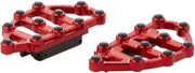 Arlen Ness Red MX Passenger Floorboards for Various Various Harley-Davidson Motorcycles (See Fitment List)
