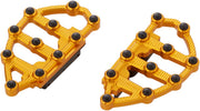 Arlen Ness Gold MX Passenger Floorboards for Various Various Harley-Davidson Motorcycles (See Fitment List) #06-899