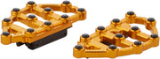 Arlen Ness Gold MX Passenger Floorboards for Various Various Harley-Davidson Motorcycles (See Fitment List)