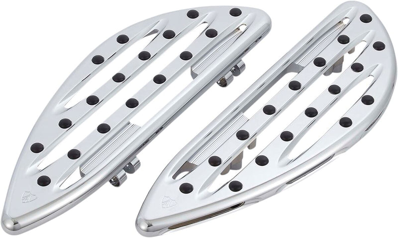 Arlen Ness Chrome Adjustable Driver Deep Cut Floorboards for 2018-2020 Harley-Davidson Softail Motorcycles