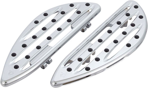 Arlen Ness Chrome Adjustable Driver Deep Cut Floorboards for 2018-2020 Harley-Davidson Softail Motorcycles
