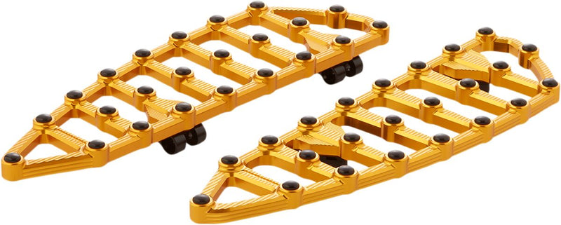 Arlen Ness Gold MX Driver Floorboards for 2018-2020 Harley-Davidson Softail Motorcycles #410-010