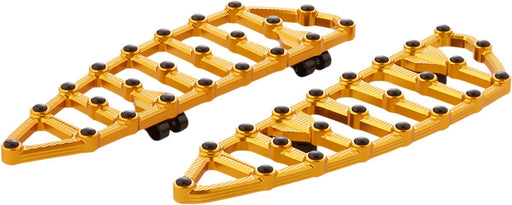 Arlen Ness Gold MX Driver Floorboards for 2018-2020 Harley-Davidson Softail Motorcycles #410-010