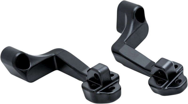 Kuryakyn Passenger Board Mounts In Black For Indian 2015-2023 Roadmaster & Springfield Models, Compatible With Chief, Chieftain & Challenger Models To Convert From Passenger Pegs To Floorboards #KUR5831