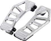 Thrashin Supply Co. Apex Rider Floorboards In Chrome For Harley-Davidson Twin Cam Models