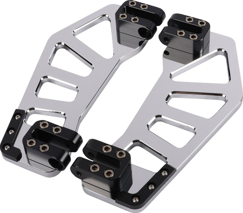Thrashin Supply Co. Apex Rider Floorboards In Chrome For Harley-Davidson Twin Cam Models