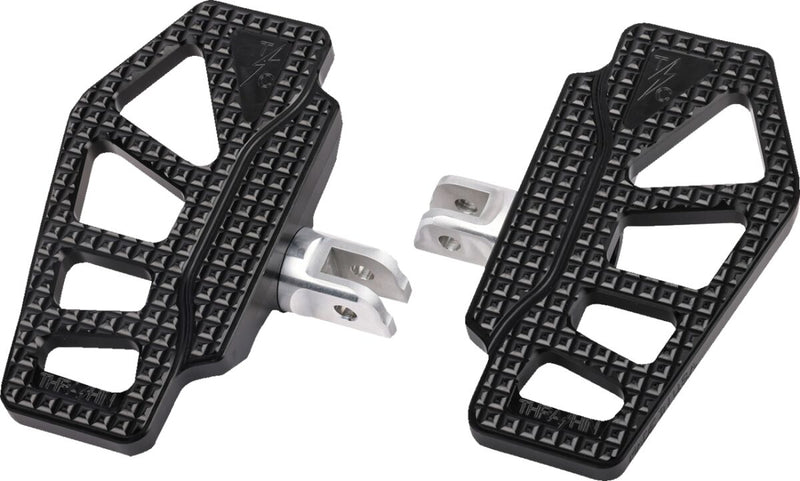 Thrashin Supply Co. Apex Mini Rider Floorboards In Black For 2018-2025 Softail & 2021-2025 Sportster RH Models