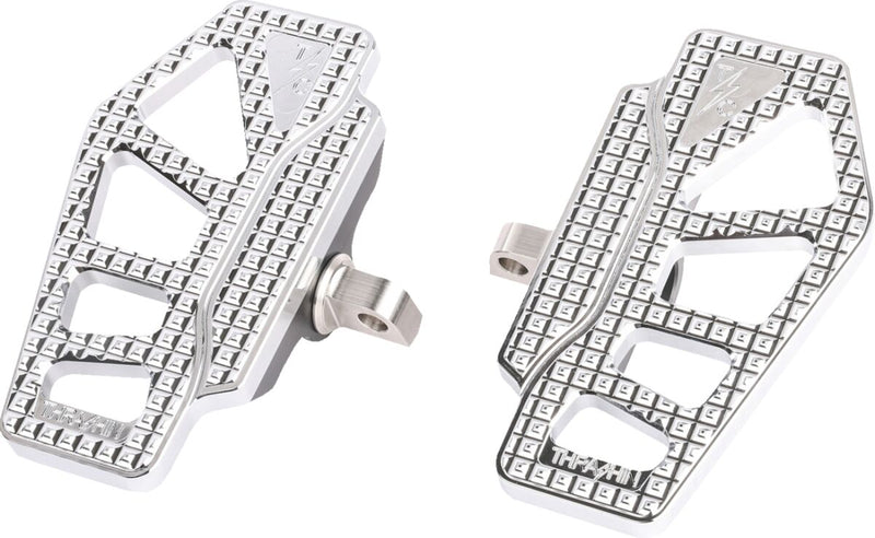 Thrashin Supply Co. Apex Mini Floorboards In Chrome For Harley-Davidson