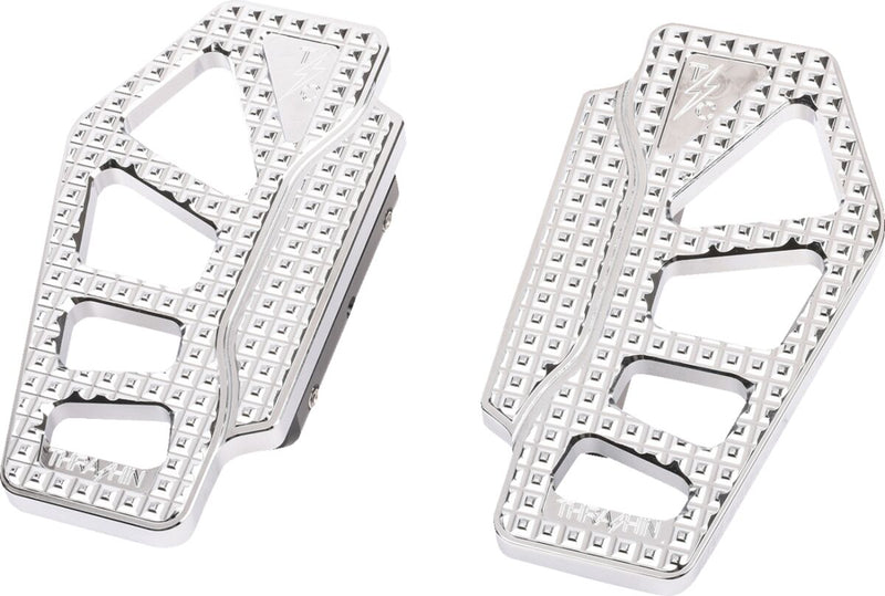 Thrashin Supply Co. Apex Mini Passenger Floorboards In Chrome For Touring Models