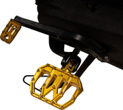 Thrashin Supply Co. Mini Aggressor Floorboards for 1972-2025 Harley-Davidson Anodised Gold 6061 Billet Aluminium Stainless Steel Pair #TSC-2031-5-D