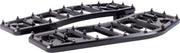 Thrashin Supply Co. Aggressor Floorboards for 1972-2025 Harley-Davidson Anodised Black 6061 Billet Aluminium Stainless Steel Pair #TSC-2219-1