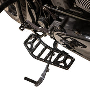 Thrashin Supply Co. Aggressor Floorboards for 1972-2025 Harley-Davidson Anodised Black 6061 Billet Aluminium Stainless Steel Pair #TSC-2219-1