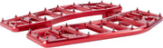 Thrashin Supply Co. Aggressor Floorboards for 1972-2025 Harley-Davidson Anodised Red 6061 Billet Aluminium Stainless Steel Pair #TSC-2219-2