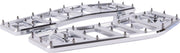Thrashin Supply Co. Aggressor Floorboards for 1972-2025 Harley-Davidson Chrome Silver 6061 Billet Aluminium Stainless Steel Pair #TSC-2219-3