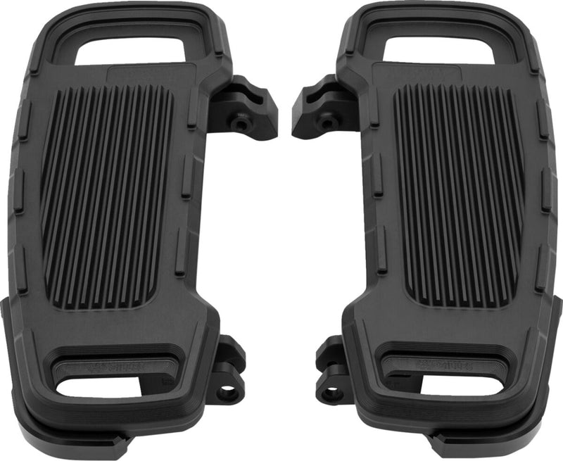 Drag Specialties Adjustable Floorboards Designed by Gilles for 2017-2025 Harley-Davidson Black 6061 T-6 Aluminium Pair