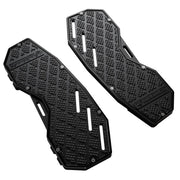 Heinz Bikes Performance Floorboards for 1980-2025 Harley-Davidson Black Bolt-On 6061 Billet Aluminium Pair #HB-PFB-B