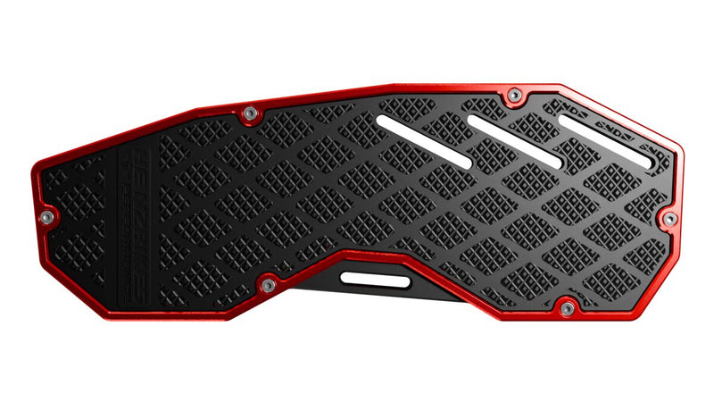 Heinz Bikes Performance Floorboards for 1980-2025 Harley-Davidson Red Black Bolt-On 6061 Billet Aluminium Pair #HB-PFB-R