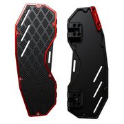 Heinz Bikes Performance Floorboards for 1980-2025 Harley-Davidson Red Black Bolt-On 6061 Billet Aluminium Pair #HB-PFB-R