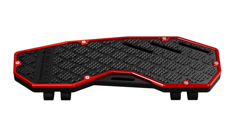 Heinz Bikes Performance Floorboards for 1980-2025 Harley-Davidson Red Black Bolt-On 6061 Billet Aluminium Pair #HB-PFB-R