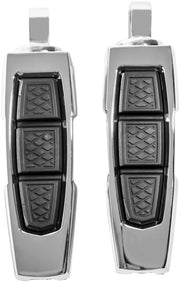 Kuryakyn Enygma Footpegs with Adapters Foot Pegs Chrome Left Right Fixed Aluminium