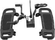 Drag Specialties Floorboard Kit Designed by Gilles for 2017-2025 Harley-Davidson Black Aluminium #CU-B001-BD